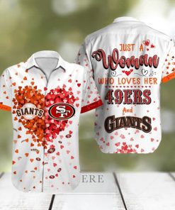 San Francisco Heart Hawaiian Shirt Sport Teams Summer Holiday