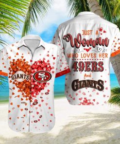 San Francisco Heart Hawaiian Shirt Sport Teams Summer Holiday