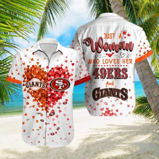 San Francisco Heart Hawaiian Shirt Sport Teams Summer Holiday