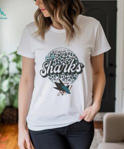 San Jose Sharks Leopard Print Long Sleeve T Shirt