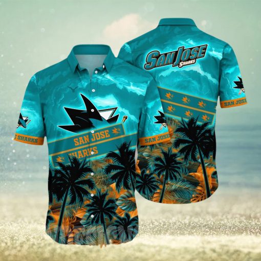 San Jose Sharks NHL Flower Unisex Hawaiian Shirt