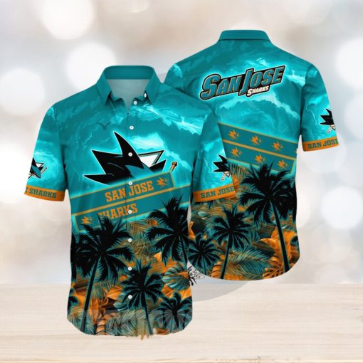 San Jose Sharks NHL Flower Unisex Hawaiian Shirt