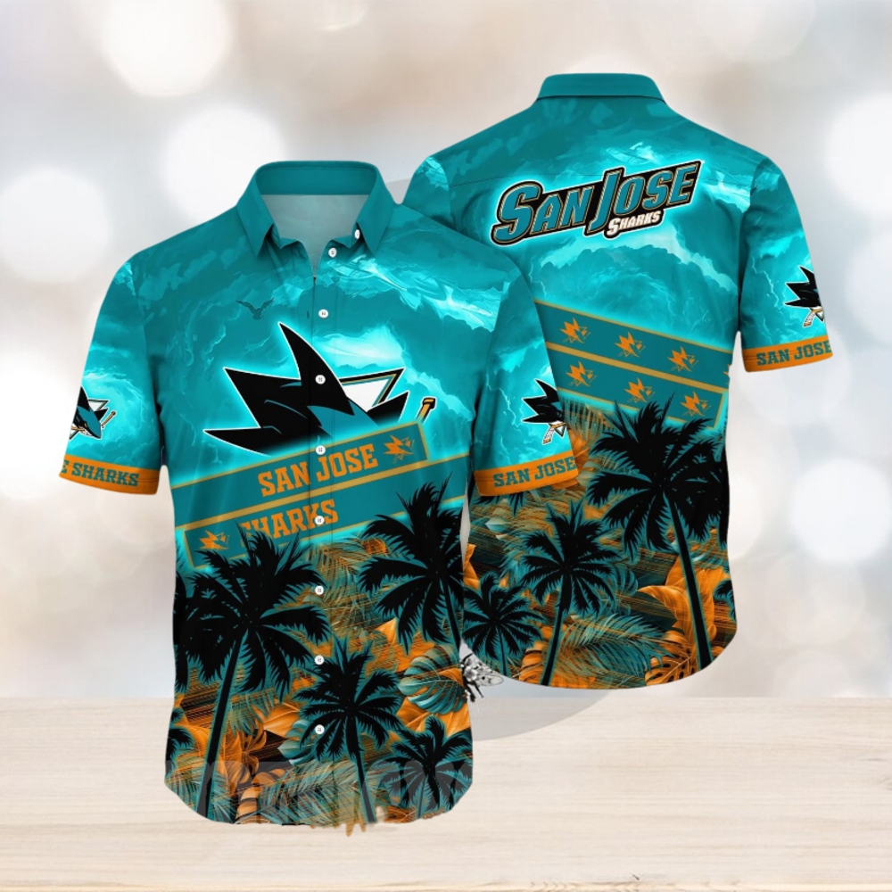 San Jose Sharks NHL Flower Unisex Hawaiian Shirt San Jose Sharks NHL Flower Unisex Hawaiian Shirt