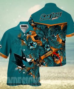 San Jose Sharks NHL Summer All Over Print Hawaiian Shirt