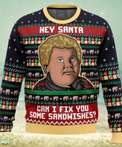 Sandwiches For Santa Bad Santa Ugly Christmas Sweater