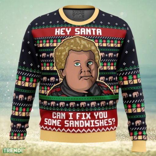 Sandwiches For Santa Bad Santa Ugly Christmas Sweater