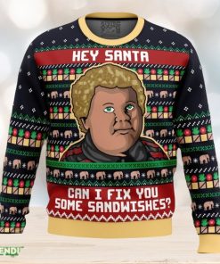 Sandwiches For Santa Bad Santa Ugly Christmas Sweater