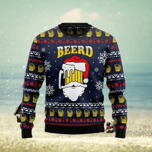 Santa Beerd Ugly Christmas Sweater