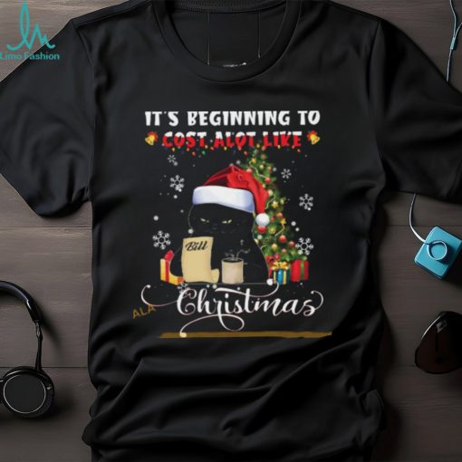 Santa Black Cat Cost Shirt