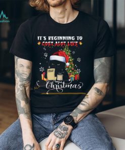 Santa Black Cat Cost Shirt