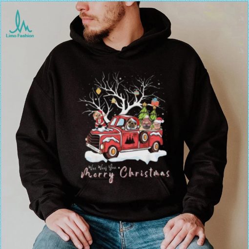 Santa Bulldogs We Woof You A Merry Christmas Sweatshirt