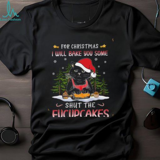 Santa Cat Baking Shut Fucupcakes Shirt