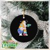 Santa Claus Miami Dolphins Shit On Toilet New England Patriots Christmas Ornament