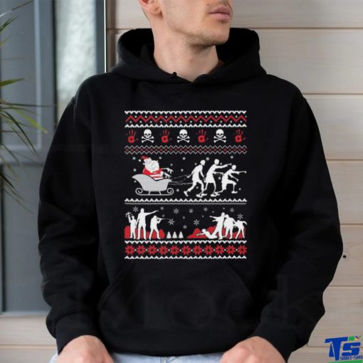 Santa Claus The Walking Dead Ugly Christmas  shirt