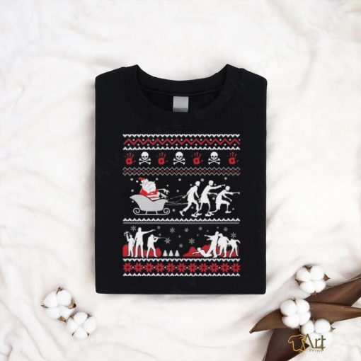 Santa Claus The Walking Dead Ugly Christmas  shirt