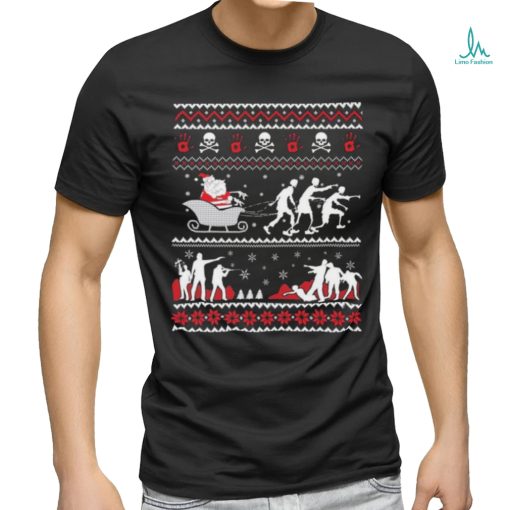Santa Claus The Walking Dead Ugly Christmas  shirt