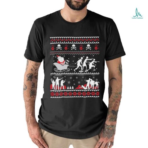 Santa Claus The Walking Dead Ugly Christmas  shirt