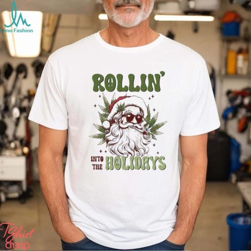 Santa Claus rollin’ into the holidays Christmas shirt