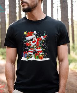 Santa Dabbing Christmas T shirt Tree Light Xmas Claus Gifts T Shirt
