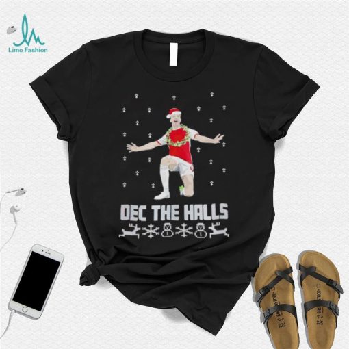 Santa Declan Rice Dec the Halls Christmas shirt