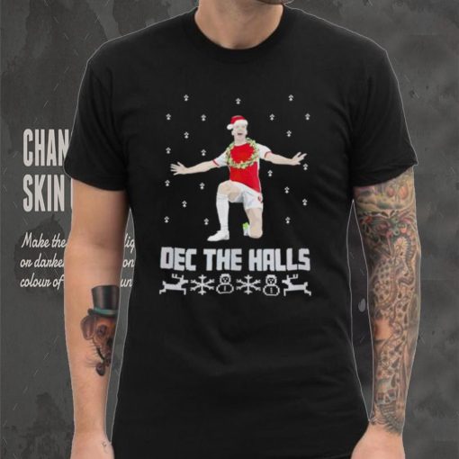 Santa Declan Rice Dec the Halls Christmas shirt