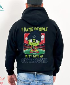 Santa Grinch Chibi I Hate People But I Love My Dallas Cowboys t shirt