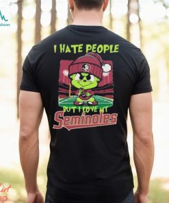 Santa Grinch Chibi I Hate People But I Love My Florida State Seminoles Christmas T Shirt, hoodie, sweater, long sleeve and tank top Santa Grinch Chibi I Hate People But I Love My Florida State Seminoles Christmas T Shirt