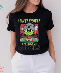 Santa Grinch Chibi I Hate People But I Love My Las Vegas Raiders t shirt, hoodie, sweater, long sleeve and tank top Santa Grinch Chibi I Hate People But I Love My Las Vegas Raiders t shirt