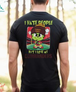 Santa Grinch Chibi I Hate People But I Love My Washington Commanders t shirt