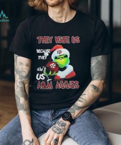 Santa Grinch Christmas They Hate Us Because Ain’t Us Texas A&m Aggies Shirt