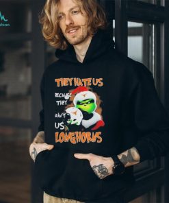 Santa Grinch Christmas They Hate Us Because Ain’t Us Texas Longhorns Shirt