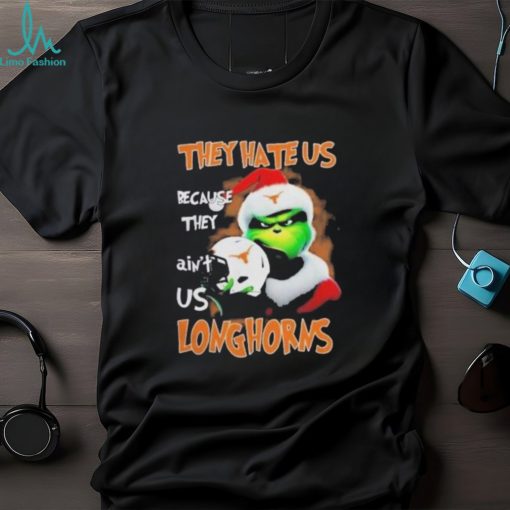 Santa Grinch Christmas They Hate Us Because Ain’t Us Texas Longhorns Shirt