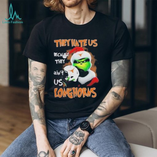 Santa Grinch Christmas They Hate Us Because Ain’t Us Texas Longhorns Shirt