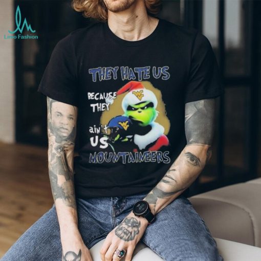 Santa Grinch Christmas They Hate Us Because Ain’t Us West Virginia Mountaineers Shirt