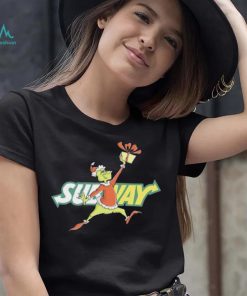 Santa Grinch Dabbing Subway shirt