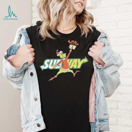 Santa Grinch Dabbing Subway shirt