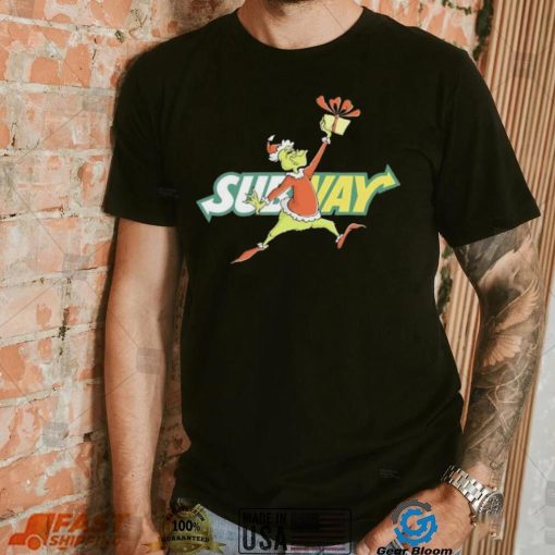 Santa Grinch Dabbing Subway shirt