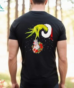 Santa Grinch Hand Holding Horse Christmas Shirt