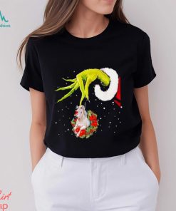 Santa Grinch Hand Holding Horse Christmas Shirt