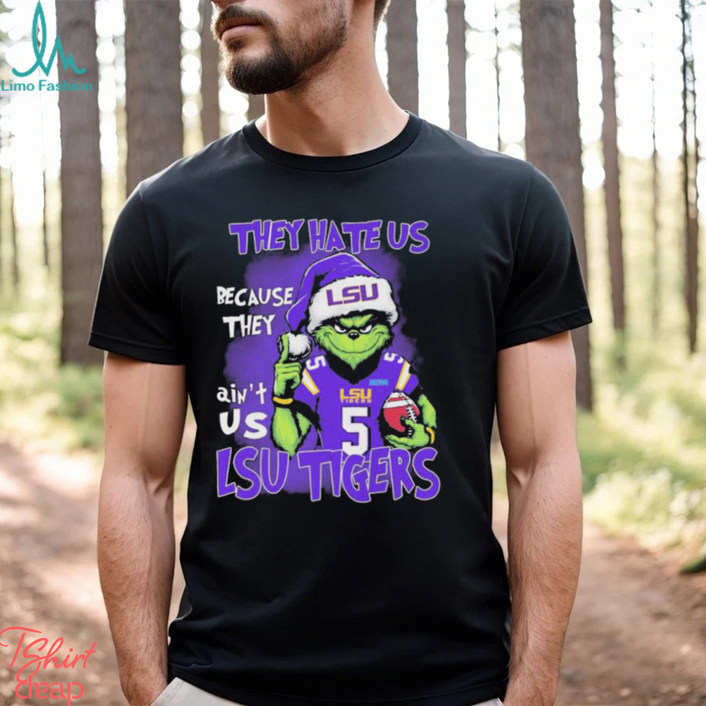 Santa Grinch LSU Tigers Christmas They Hate Us Because Ain’t Us Shirt Santa Grinch LSU Tigers Christmas They Hate Us Because Ain’t Us Shirt