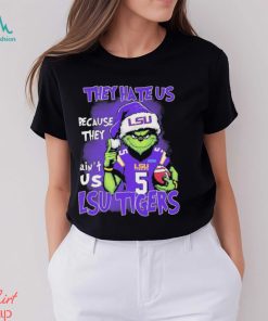 Santa Grinch LSU Tigers Christmas They Hate Us Because Ain’t Us Shirt, hoodie, sweater, long sleeve and tank top Santa Grinch LSU Tigers Christmas They Hate Us Because Ain’t Us Shirt