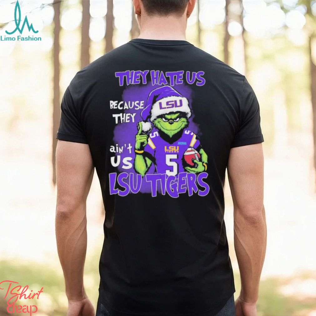 Santa Grinch LSU Tigers Christmas They Hate Us Because Ain’t Us Shirt Santa Grinch LSU Tigers Christmas They Hate Us Because Ain’t Us Shirt