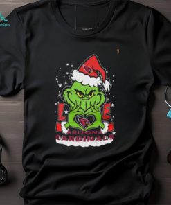 Santa Grinch Love Arizona Cardinals Christmas Shirt