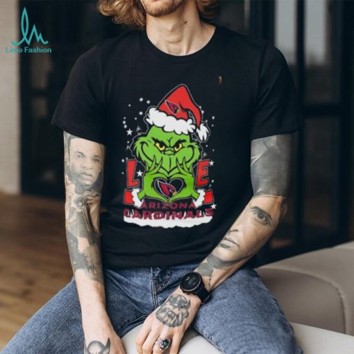 Santa Grinch Love Arizona Cardinals Christmas Shirt