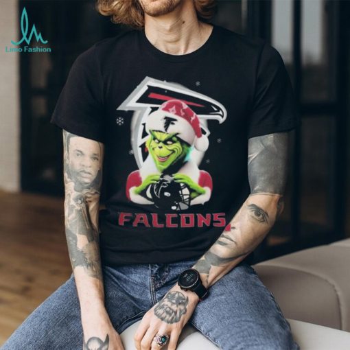 Santa Grinch Love Atlanta Falcons Christmas Shirt