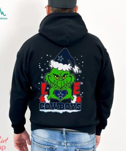 Santa Grinch Love Dallas Cowboys NFL Christmas Shirt, hoodie, sweater, long sleeve and tank top Santa Grinch Love Dallas Cowboys NFL Christmas Shirt