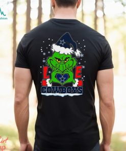 Santa Grinch Love Dallas Cowboys NFL Christmas Shirt, hoodie, sweater, long sleeve and tank top Santa Grinch Love Dallas Cowboys NFL Christmas Shirt
