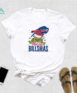 Santa Grinch Merry Billsmas Buffalo Football Logo T shirt