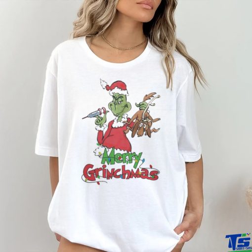 Santa Grinch Merry Grinchmas Nurse Light Shirt