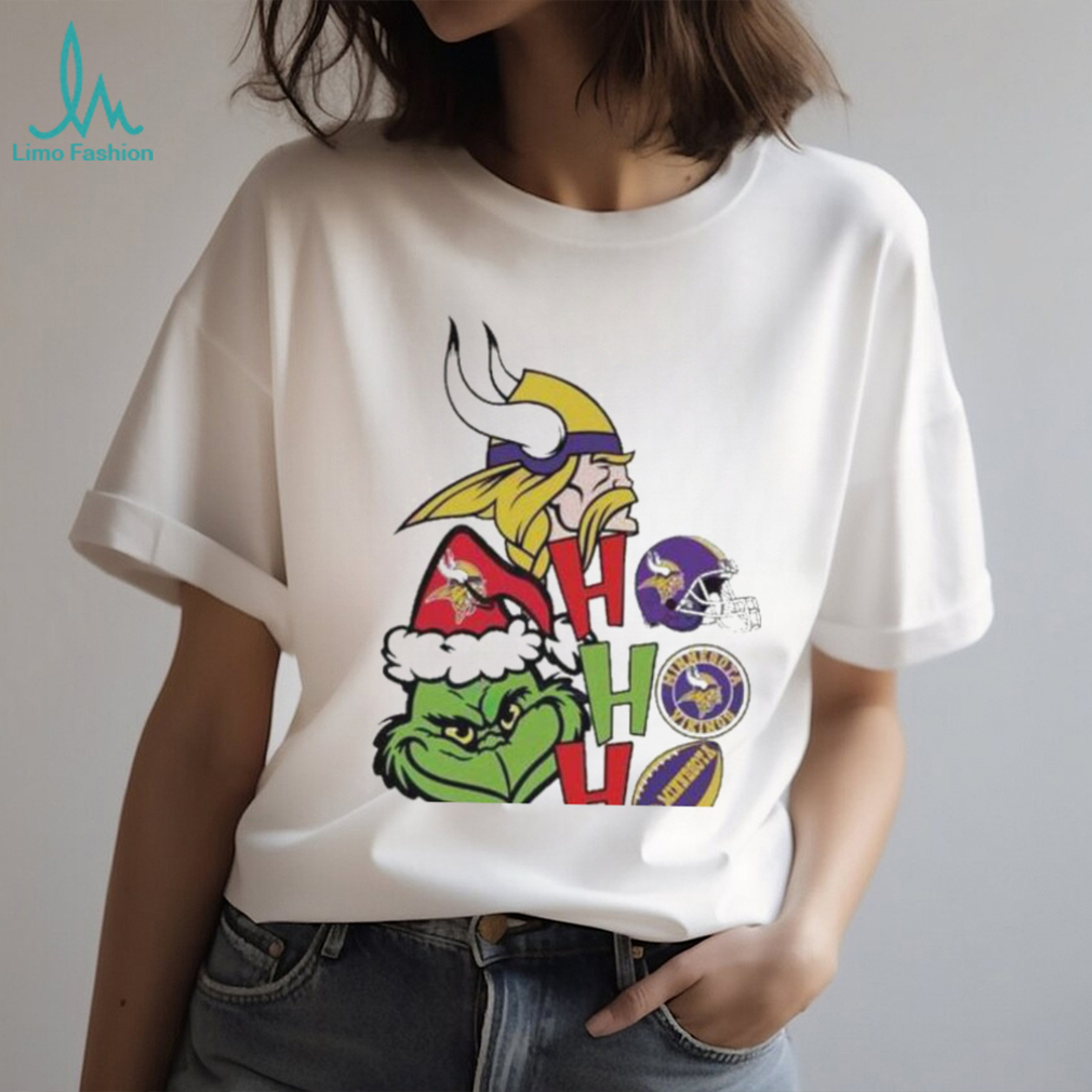 Santa Grinch Minnesota Vikings Hohoho Christmas T Shirt Santa Grinch Minnesota Vikings Hohoho Christmas T Shirt